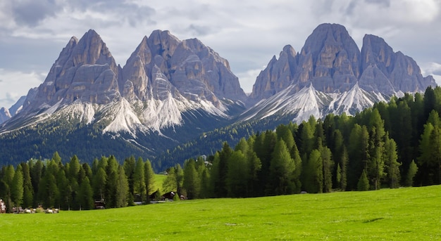 Foto bela paisagem na primavera na europa