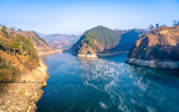 Bela paisagem no nepal