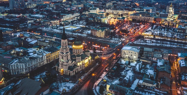 Bela paisagem urbana de Kharkiv