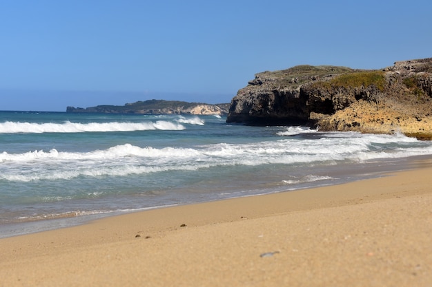 Bela praia de areia. república dominicana