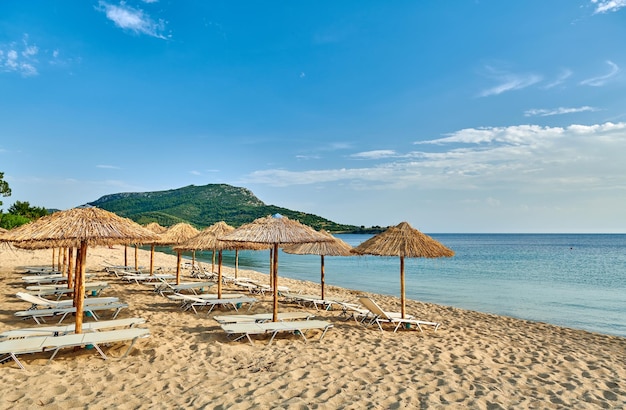 Bela praia em Toroni Grécia