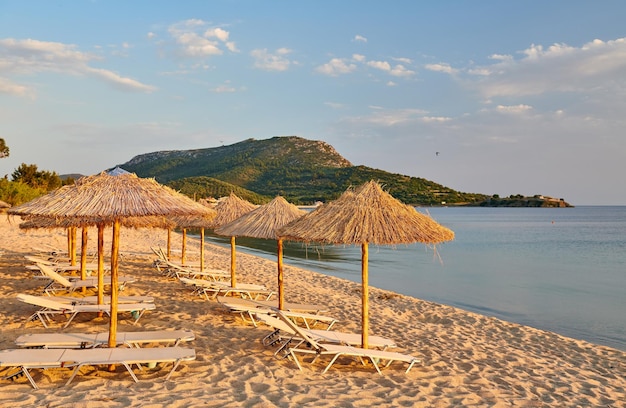 Bela praia em Toroni Grécia