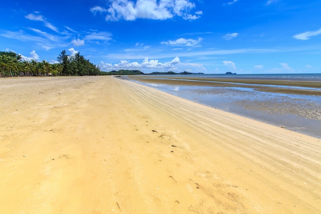 Bela praia tropical e céu azul