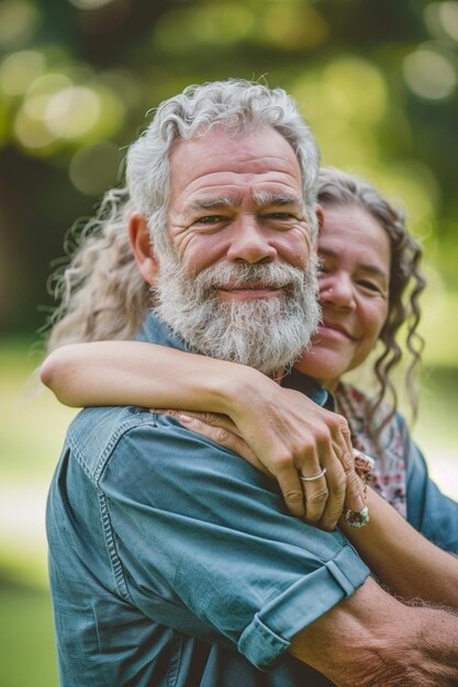 Foto bela sessão de fotos do dia do pai em poses adoráveis e sorridente lugar maravilhoso na natureza