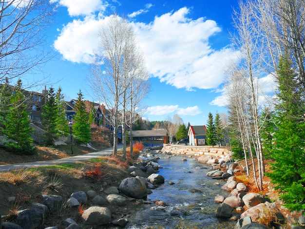 Bela vista de breckenridge, no colorado, eua