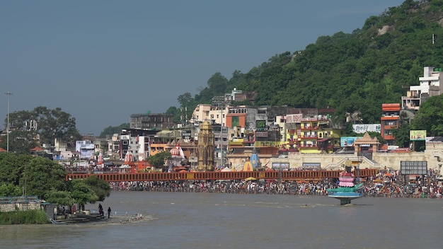 Bela vista de Haridwar na localização de Uttarakhand