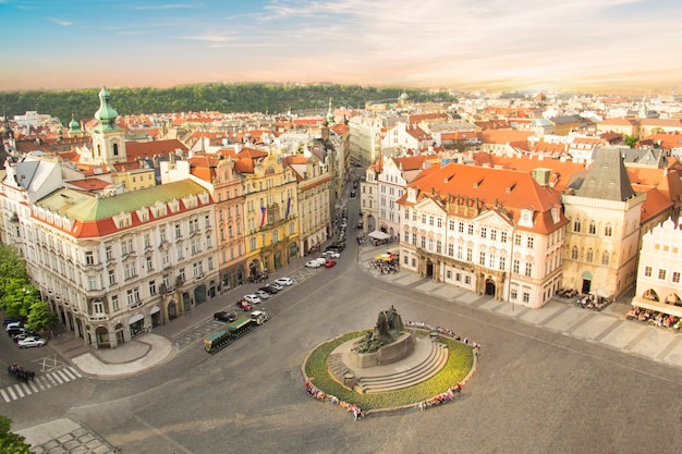 Bela vista de Hradcany, bairro histórico de Praga, República Tcheca