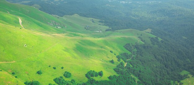 Bela vista floresta em uma terra Armênia