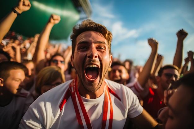 Belarussische Beach-Soccer-Fans feiern einen Sieg
