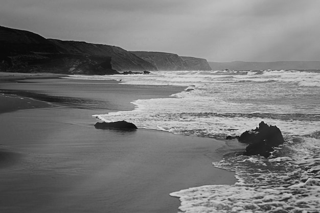 Belas artes da paisagem da costa do oceano Atlântico