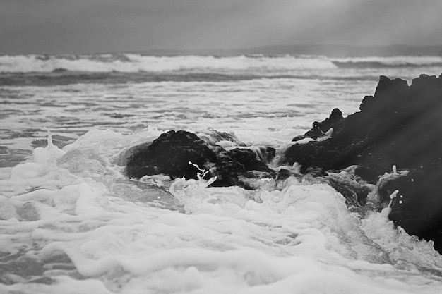 Belas artes da paisagem da costa do oceano Atlântico