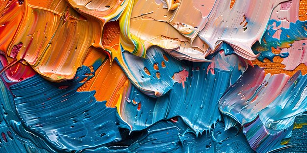 Belas de cor acrílica fundo abstrato textura de pintura a óleo abstrata em pano de fundo