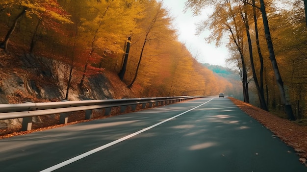 Belas estradas no verão meados do verão outono e inverno