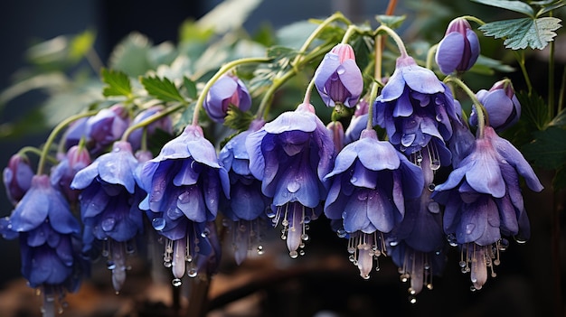 Belas flores de capuz de monge