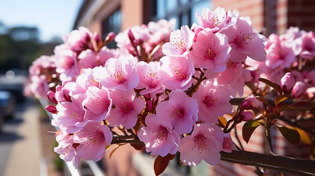 Foto belas flores de flores de mirtilo