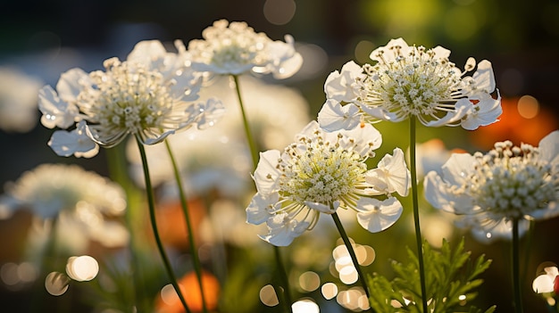 Foto belas flores de renda queen annes