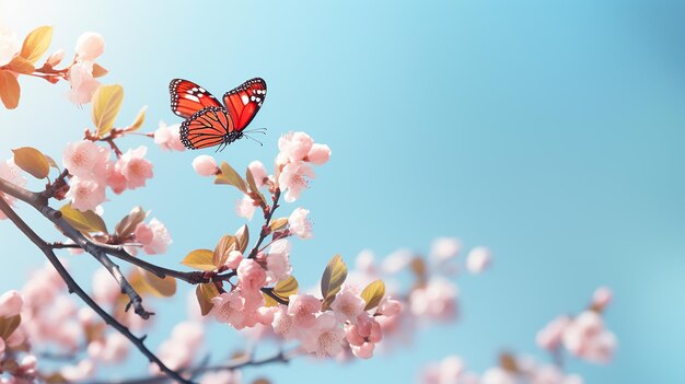 Belas flores de sakura de primavera