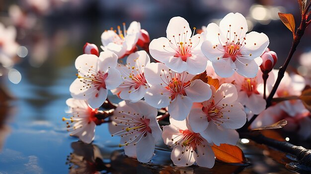 Foto belas flores de uva ursi