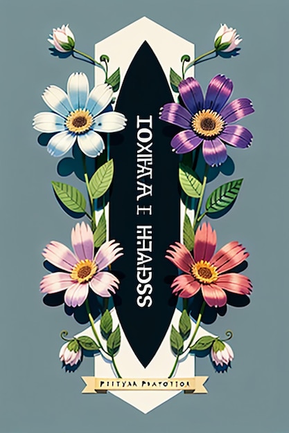Belas flores em vaso em close-up simples poster de fundo capa papel de parede design publicitário