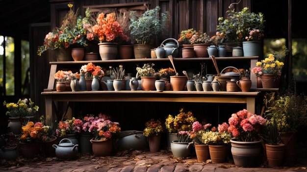 Foto belas flores na mesa.