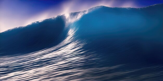 Belas ondas do mar turquesa com espuma