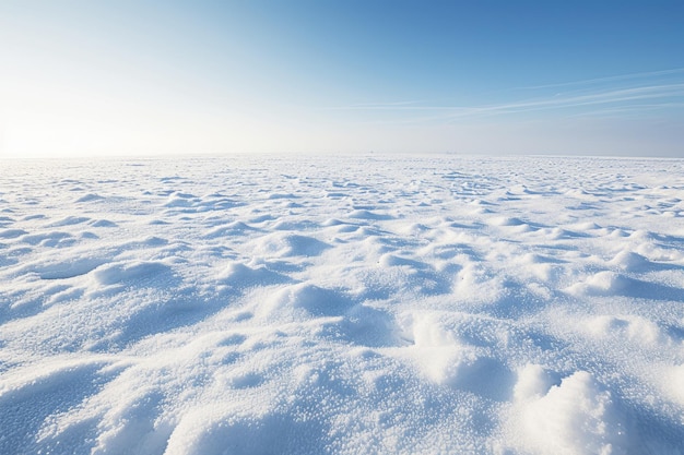 Belas paisagens de inverno com nevascas em fundo de céu azul