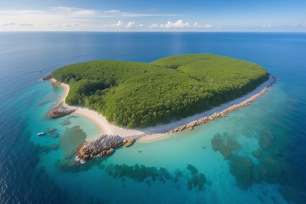 Belas paisagens de mar e oceano para viagens de lazer e férias