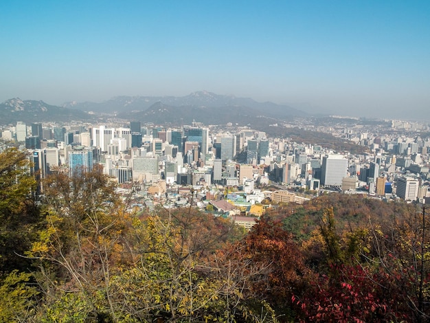 Belas paisagens de outono na Coreia do Sul