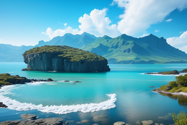 Belas paisagens e cenários naturais fazem as pessoas relaxarem e apreciarem o papel de parede de fundo