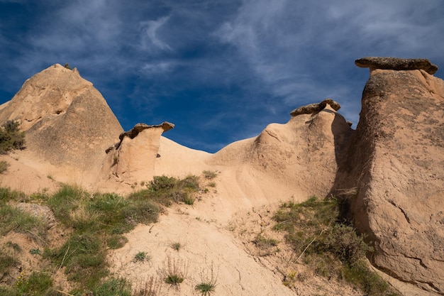 Belas paisagens montanhosas da Capadócia