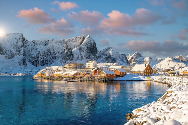 Belas paisagens naturais das Ilhas Lofoten, na Noruega