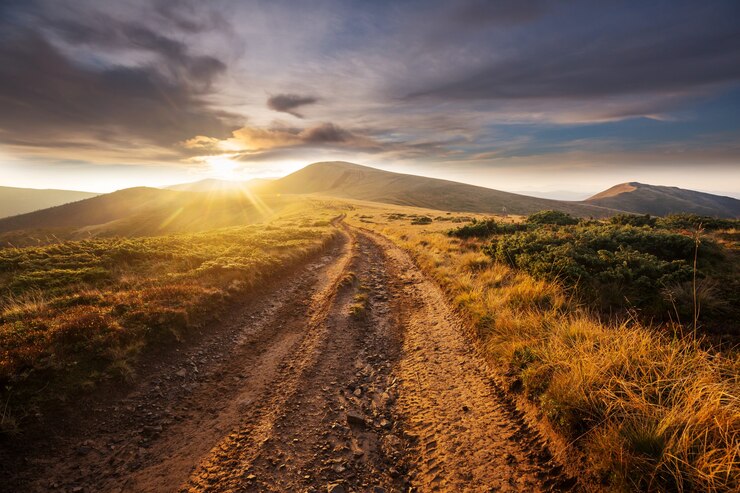 Foto belas paisagens naturais nas montanhas dos cárpatos