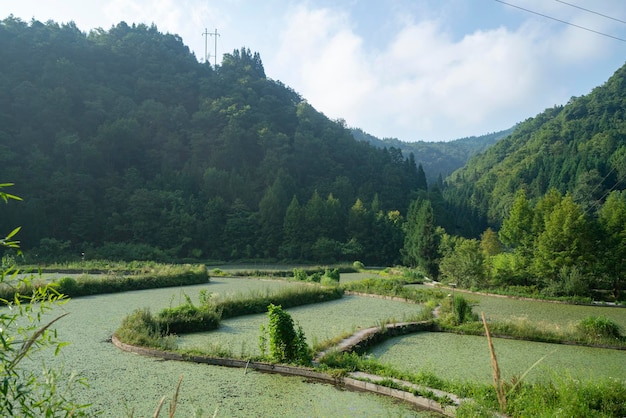 Belas paisagens rurais na China