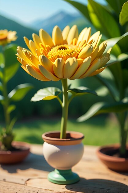 Belas plantas amarelas flores de crisântemo selvagem como girassóis belo fundo de papel de parede