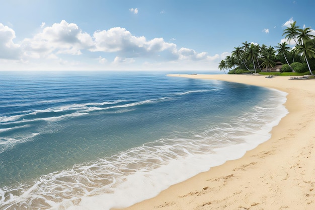 Foto belas praias tropicais e mar