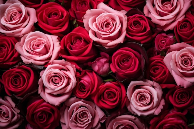 Belas rosas de fundo para o Dia dos Namorados