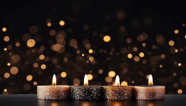 Belas velas para o festival de Diwali na Índia