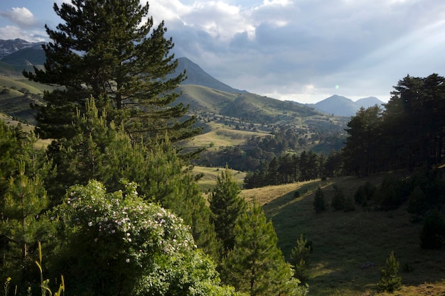 Belas vistas da montanha Isparta Turquia