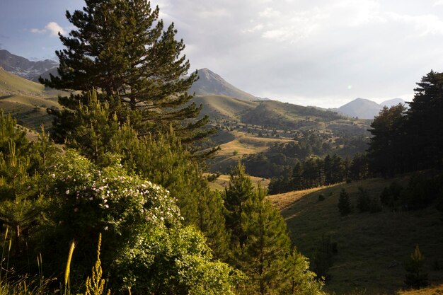 Belas vistas da montanha Isparta Turquia