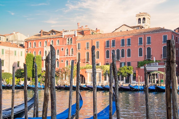 Belas vistas do Grande Canal em Veneza, Itália