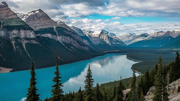 Belas vistas do Parque Nacional de Banff