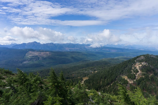 Belas vistas do topo do Monte Washington British Colombia Canada