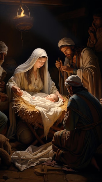 Belén celebrando el nacimiento de Jesús