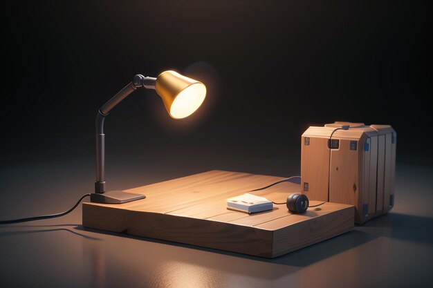 Beleuchtung, Tischlampe, Nachtlicht, kreative Form, minimalistischer HD-Fotografie-Hintergrund