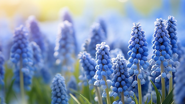 Beleza Azul Jacinto Uva Muscari armeniacum Flores