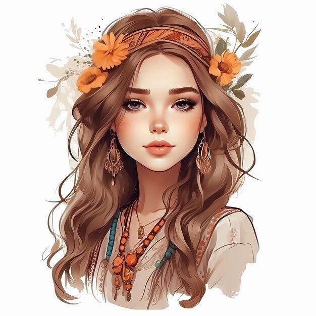 Beleza Boho Mulher Meninas