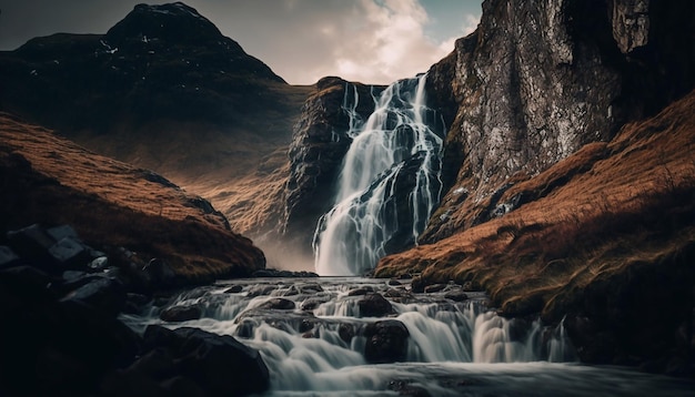 Beleza cativante de cachoeira deslumbrante majestosa poderosa hipnotizante