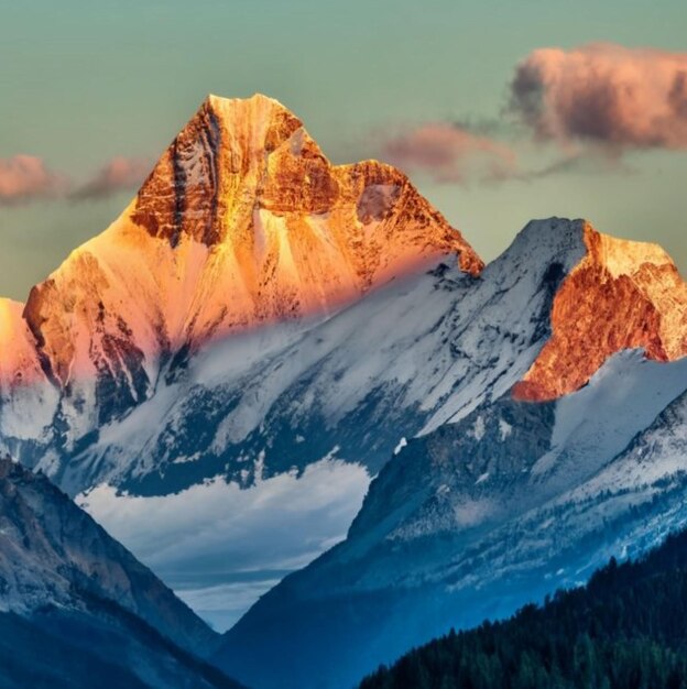 Beleza da Cordilheira Picos majestosos e vales cênicos