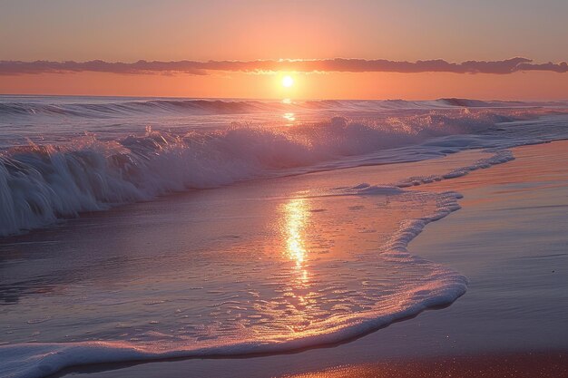 beleza da natureza no pôr-do-sol da noite fotografia profissional