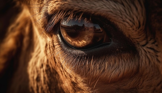 Beleza de retrato de garanhão na natureza gerada por IA